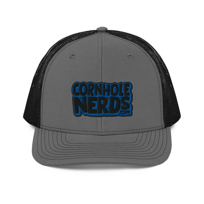 black/royal nerds logo Richardson 112 Trucker hat