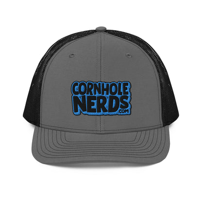 black/light blue nerds logo Richardson 112 snapback Trucker hat