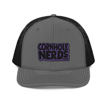 black/purple nerds logo Richardson 112 snapback Trucker hat