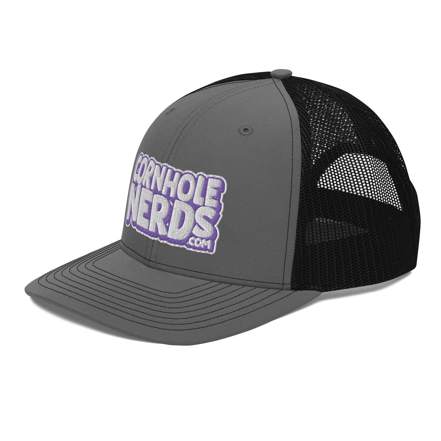 white/purple nerds logo Richardson 112 snapback Trucker hat