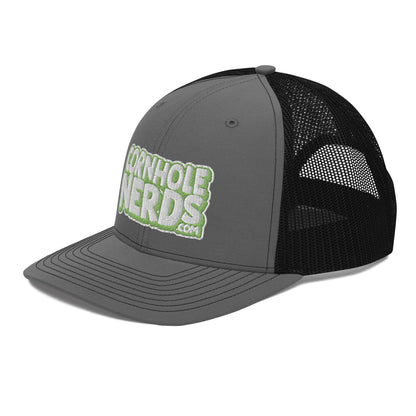 white/kiwi green nerds logo Richardson 112 snapback Trucker hat