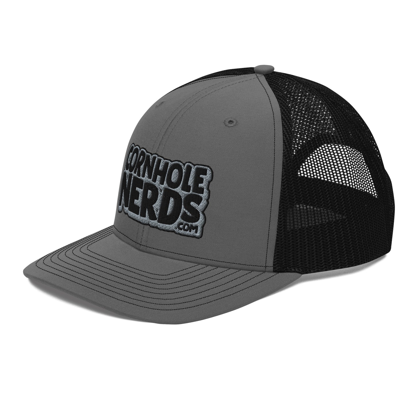 black/gray nerds logo Richardson 112 snapback Trucker hat