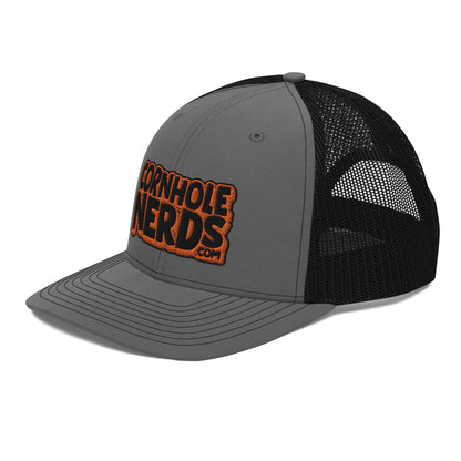 black/orange nerds logo Richardson 112 snapback Trucker Cap