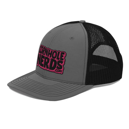 black/pink nerds logo Richardson 112 snapback Trucker hat