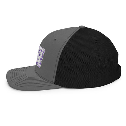 white/purple nerds logo Richardson 112 snapback Trucker hat