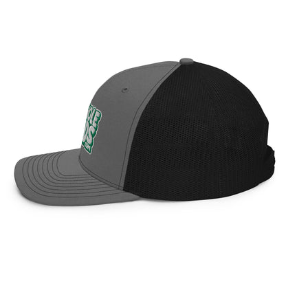 white/kelly green nerds logo Richardson 112 snapback Trucker hat