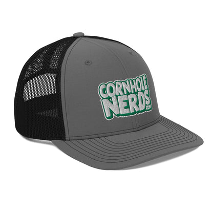 white/kelly green nerds logo Richardson 112 snapback Trucker hat