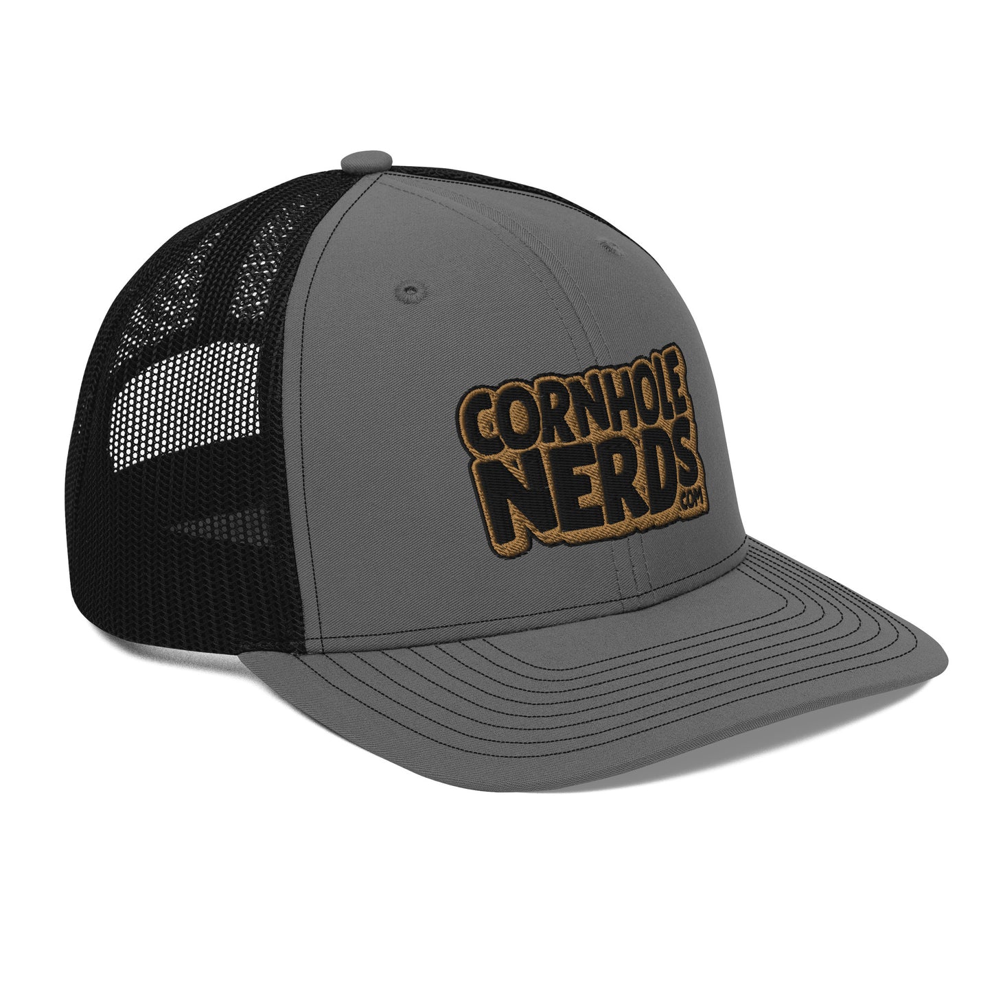 black/gold nerds logo Richardson 112 snapback Trucker hat