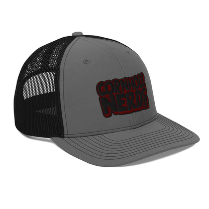 black/maroon nerds logo Richardson 112 snapback Trucker hat