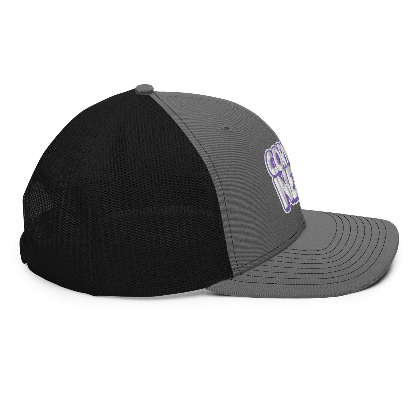 white/purple nerds logo Richardson 112 snapback Trucker hat