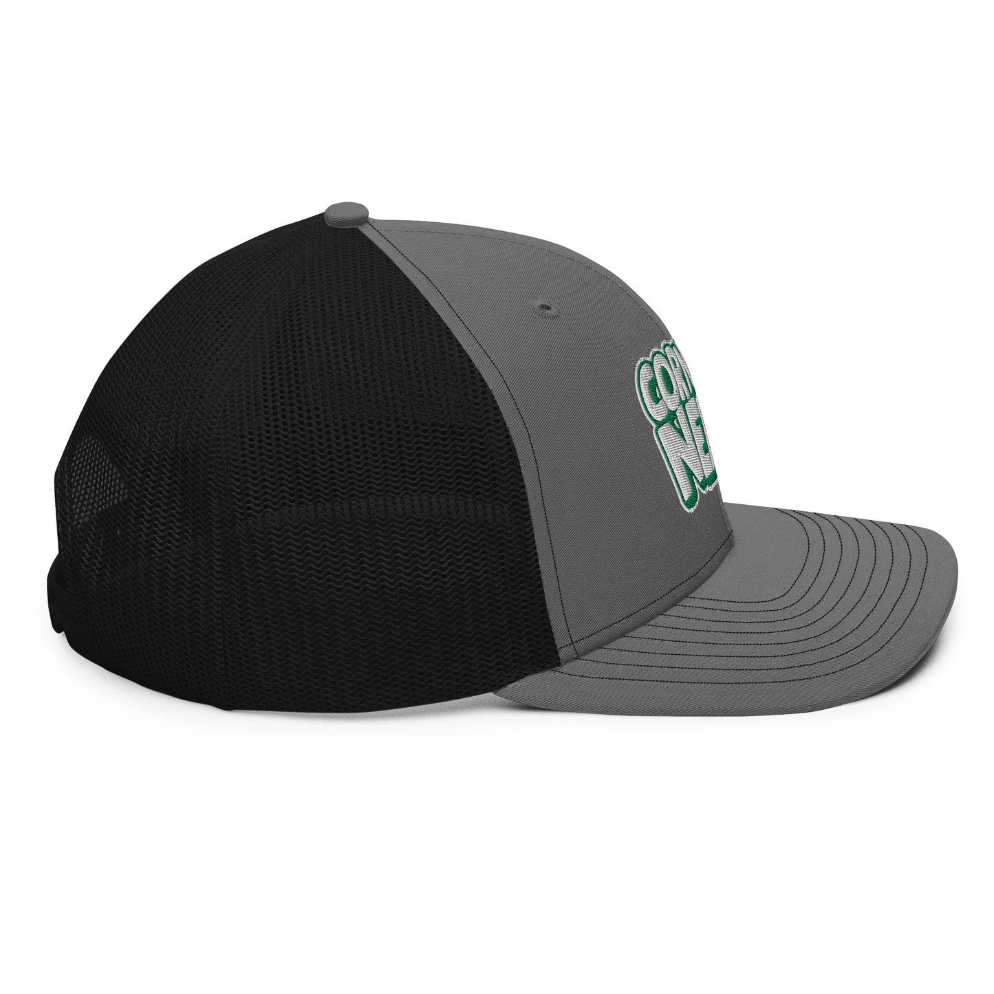 white/kelly green nerds logo Richardson 112 snapback Trucker hat