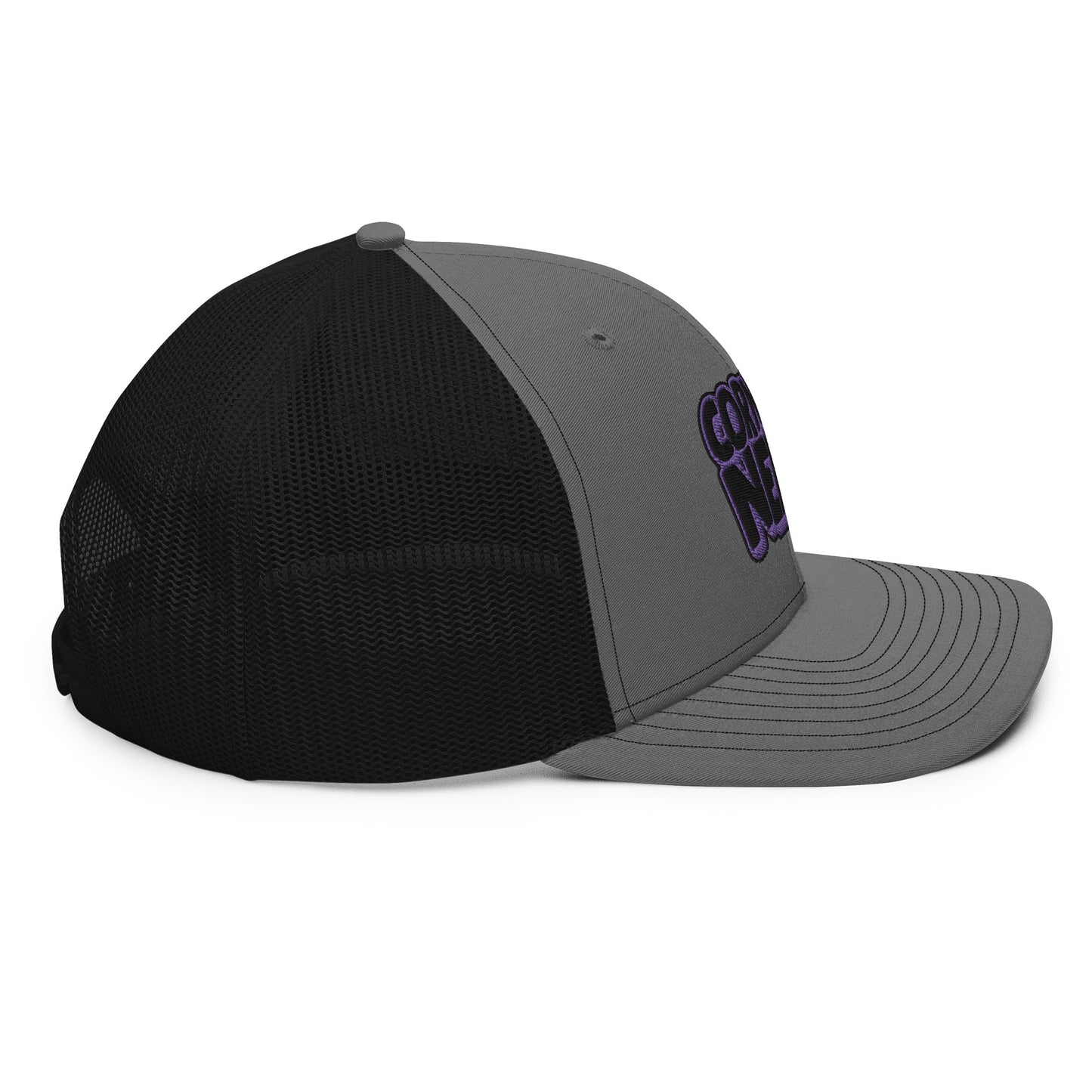 black/purple nerds logo Richardson 112 snapback Trucker hat