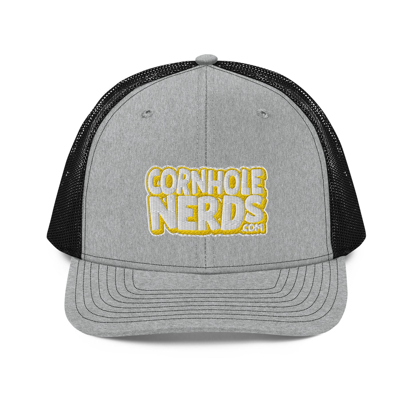 white/yellow nerds logo Richardson 112 snapback Trucker hat