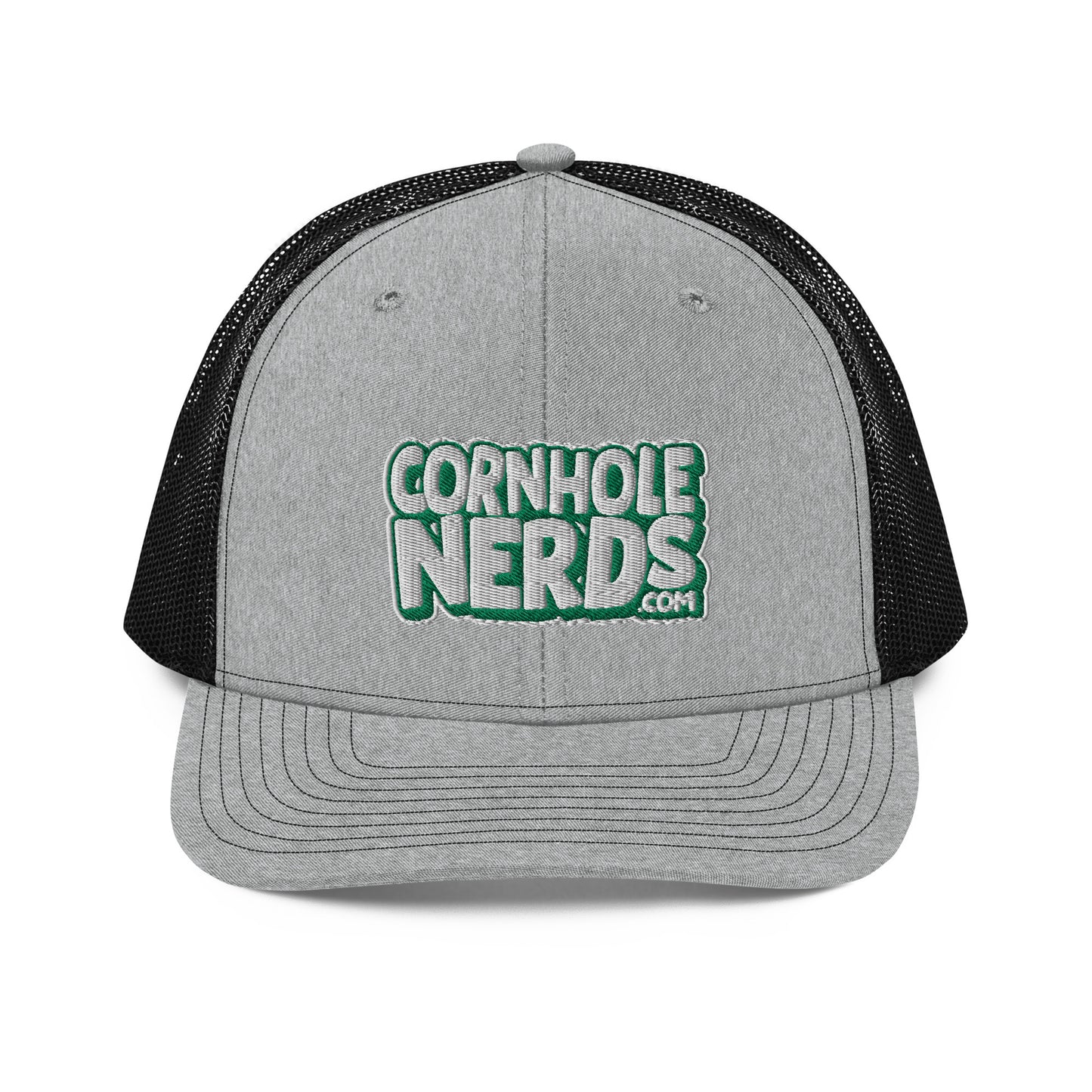 white/kelly green nerds logo Richardson 112 snapback Trucker hat