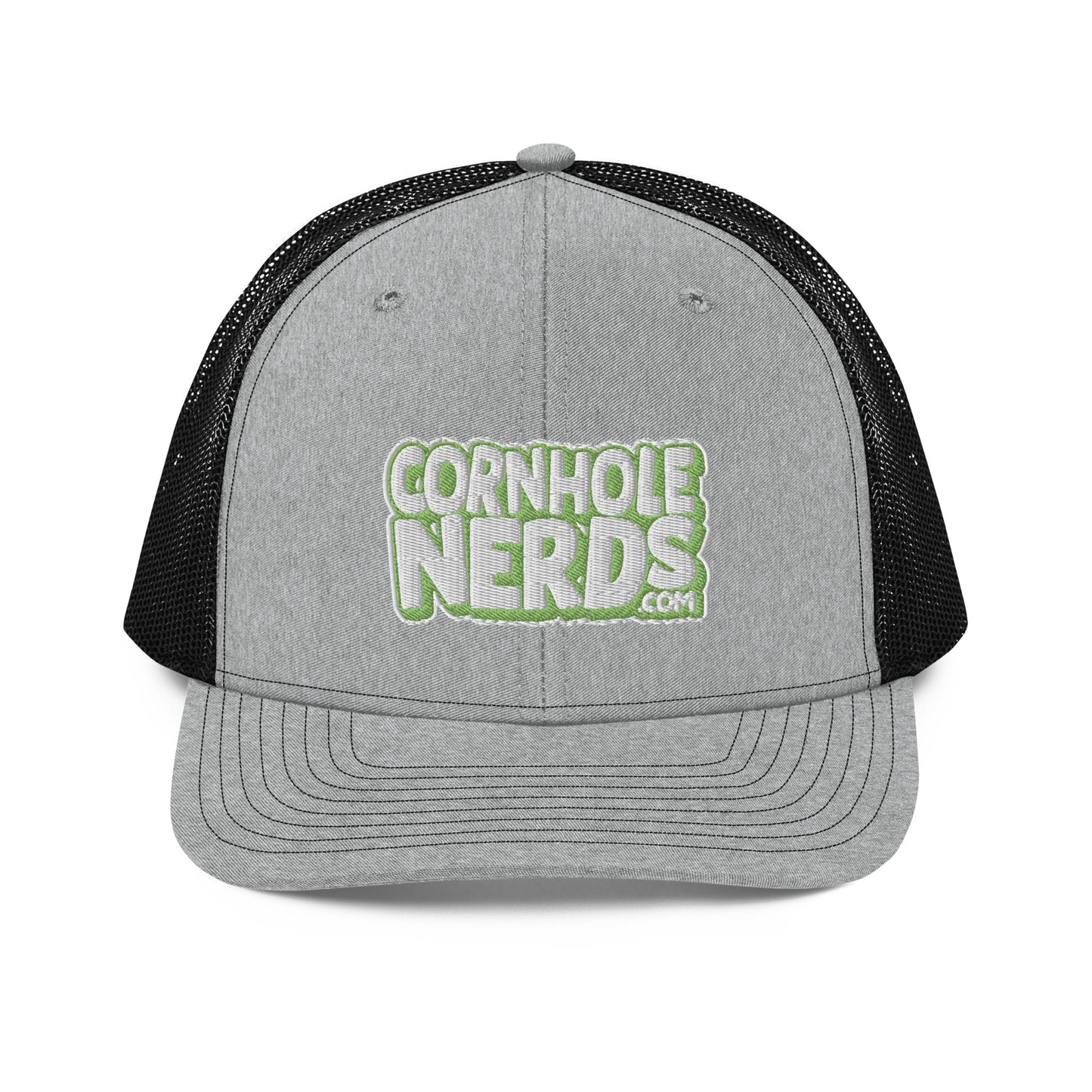 white/kiwi green nerds logo Richardson 112 snapback Trucker hat