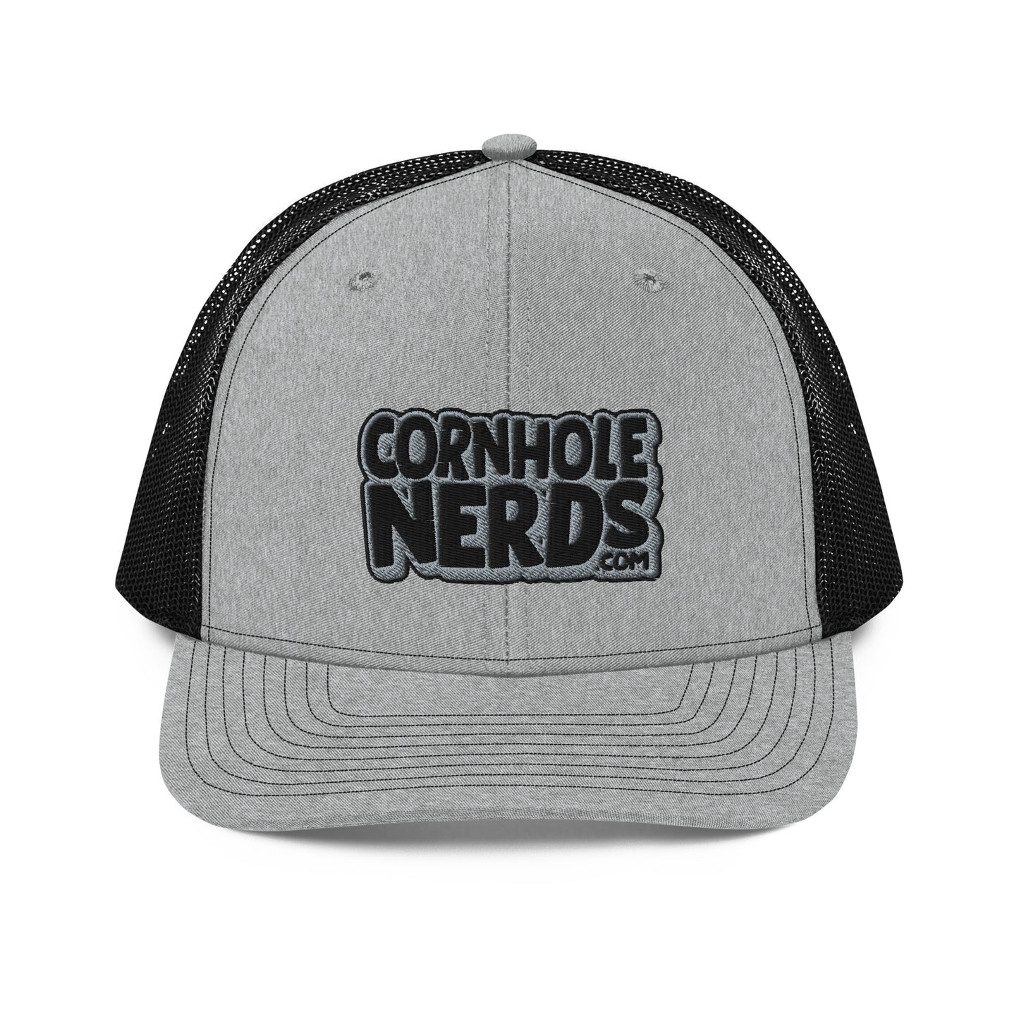 black/gray nerds logo Richardson 112 snapback Trucker hat