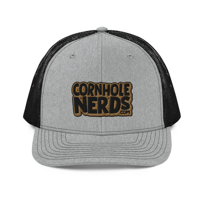 black/gold nerds logo Richardson 112 snapback Trucker hat