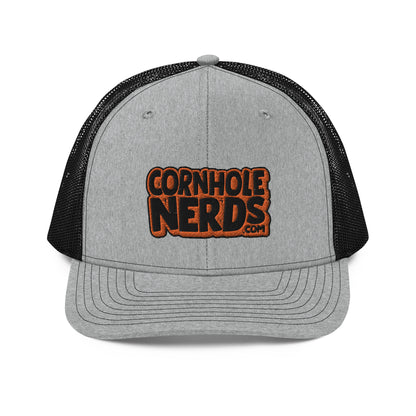 black/orange nerds logo Richardson 112 snapback Trucker Cap