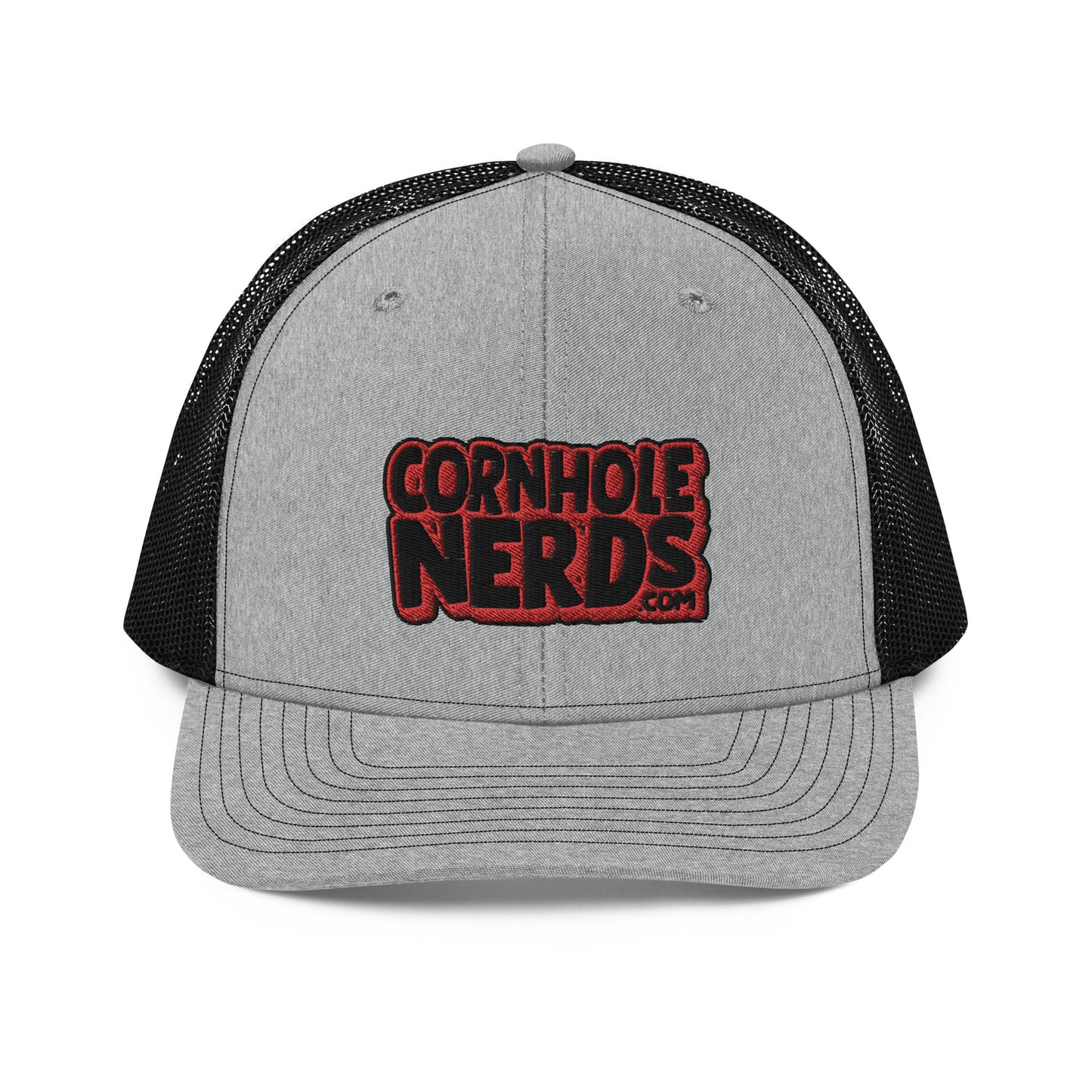 black/red nerds logo Richardson 112 snapback Trucker hat