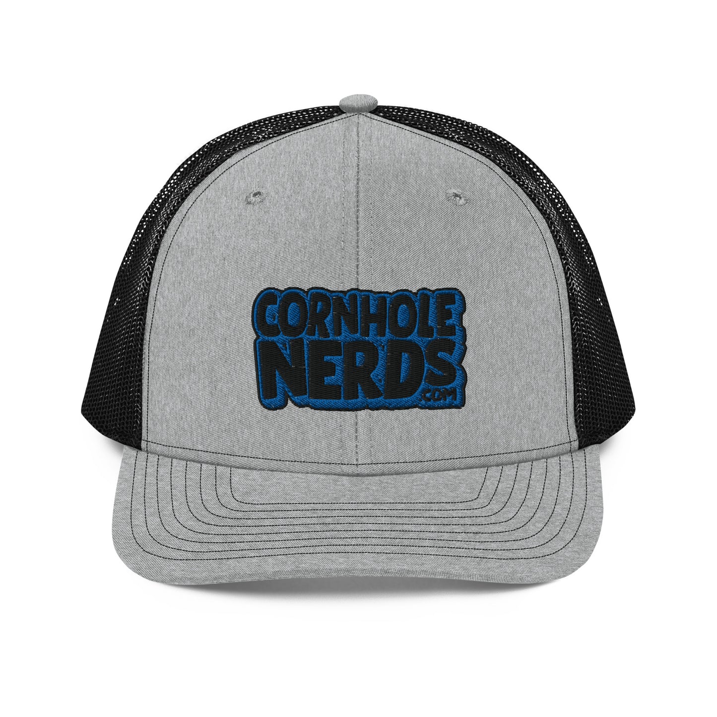 black/royal nerds logo Richardson 112 Trucker hat