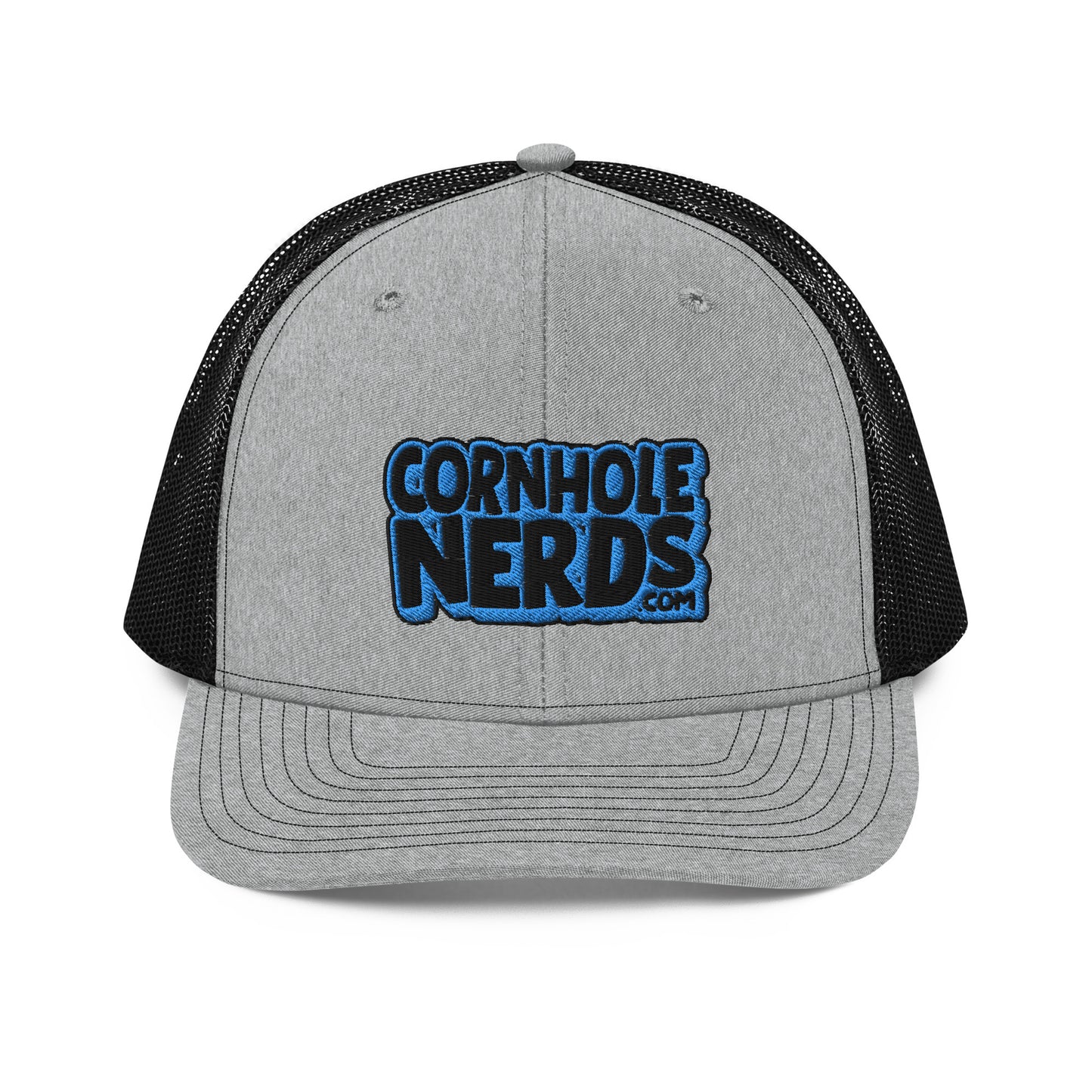 black/light blue nerds logo Richardson 112 snapback Trucker hat