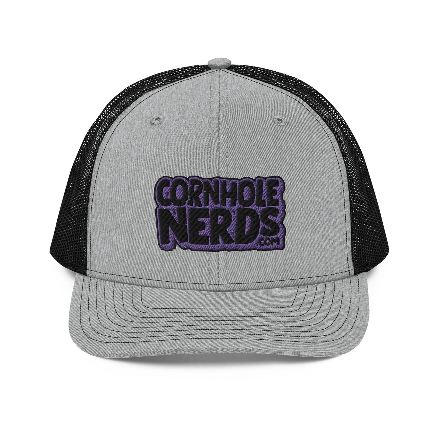 black/purple nerds logo Richardson 112 snapback Trucker hat