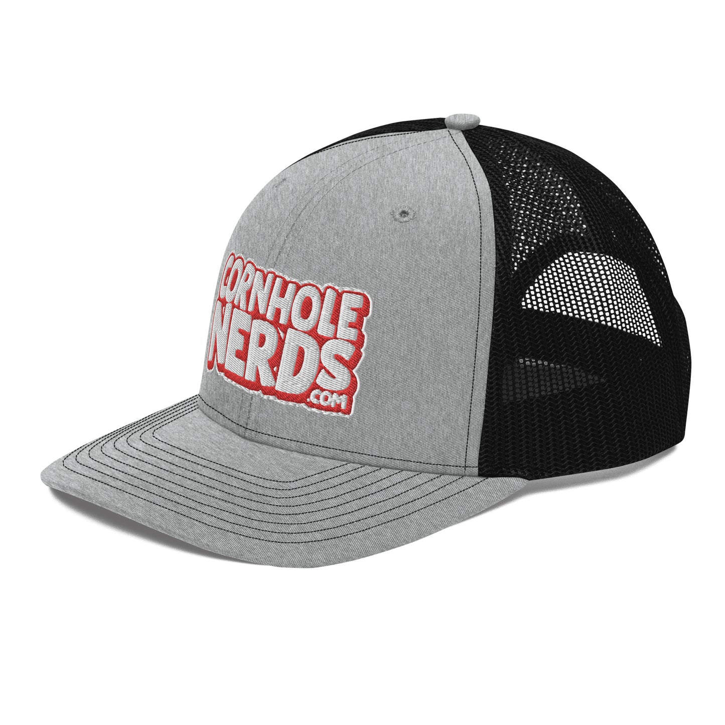 white/red nerds logo Richardson 112 snapback Trucker hat