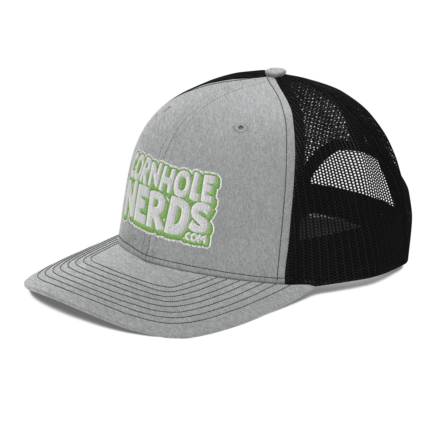 white/kiwi green nerds logo Richardson 112 snapback Trucker hat