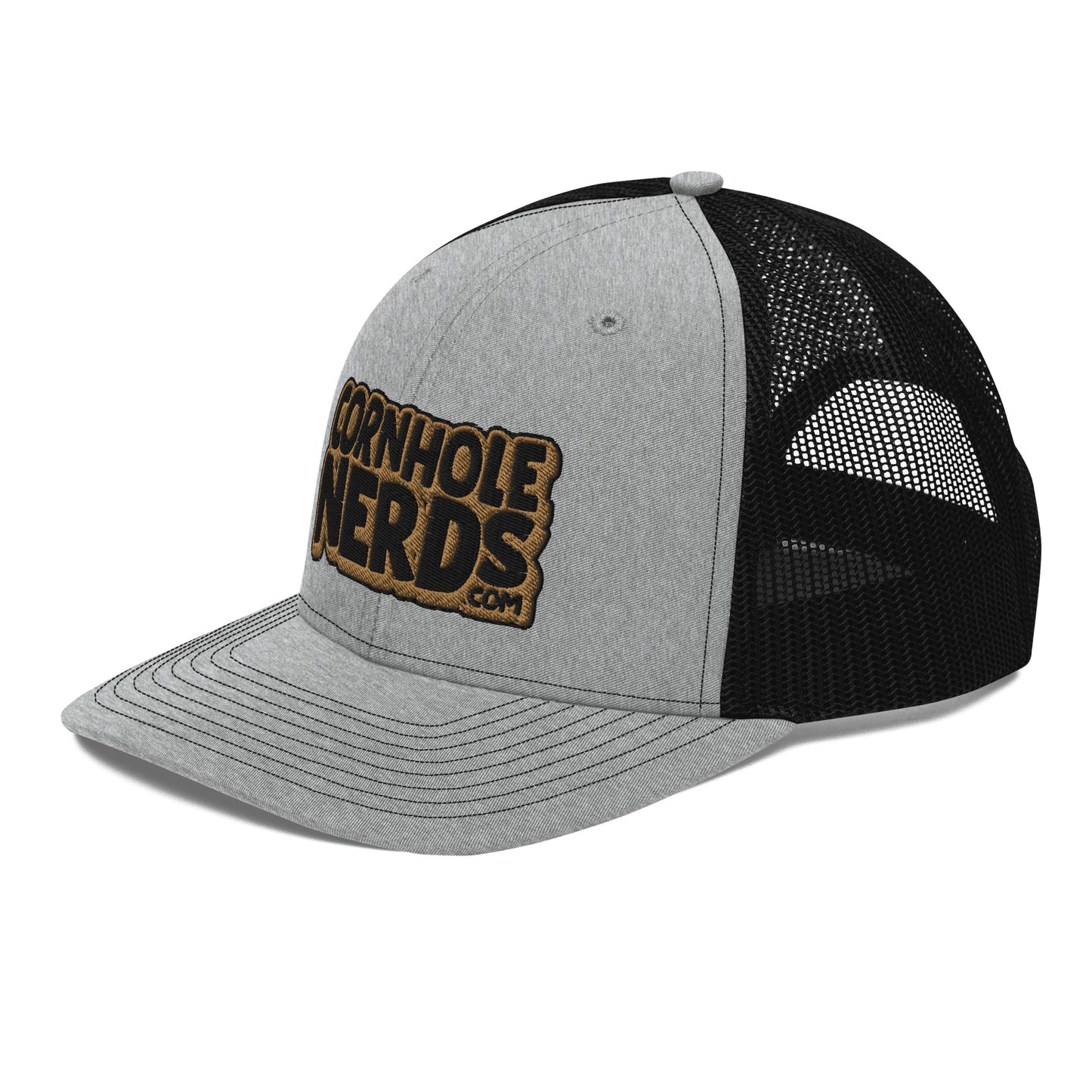 black/gold nerds logo Richardson 112 snapback Trucker hat