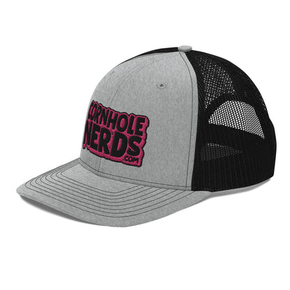 black/pink nerds logo Richardson 112 snapback Trucker hat