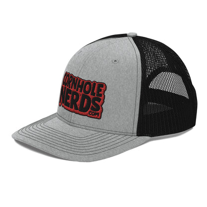 black/red nerds logo Richardson 112 snapback Trucker hat