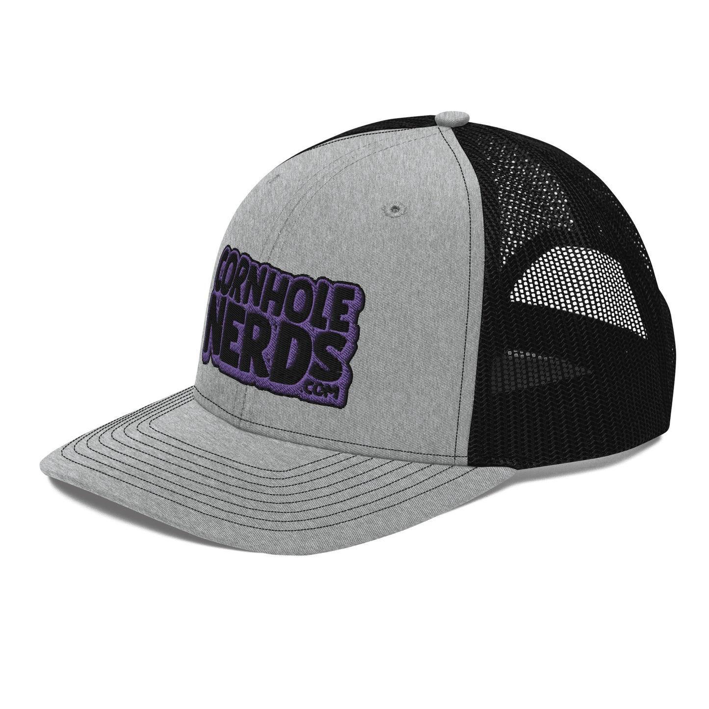 black/purple nerds logo Richardson 112 snapback Trucker hat