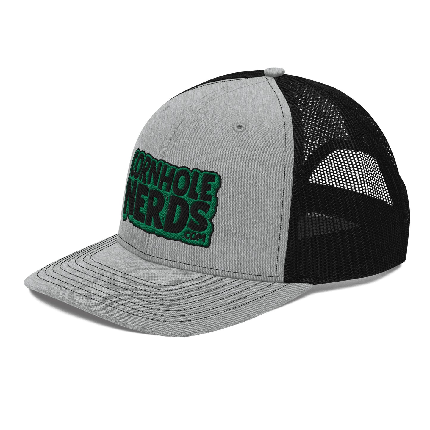 black/kelly green nerds logo Richardson 112 snapback Trucker hat