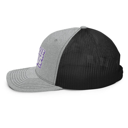 white/purple nerds logo Richardson 112 snapback Trucker hat