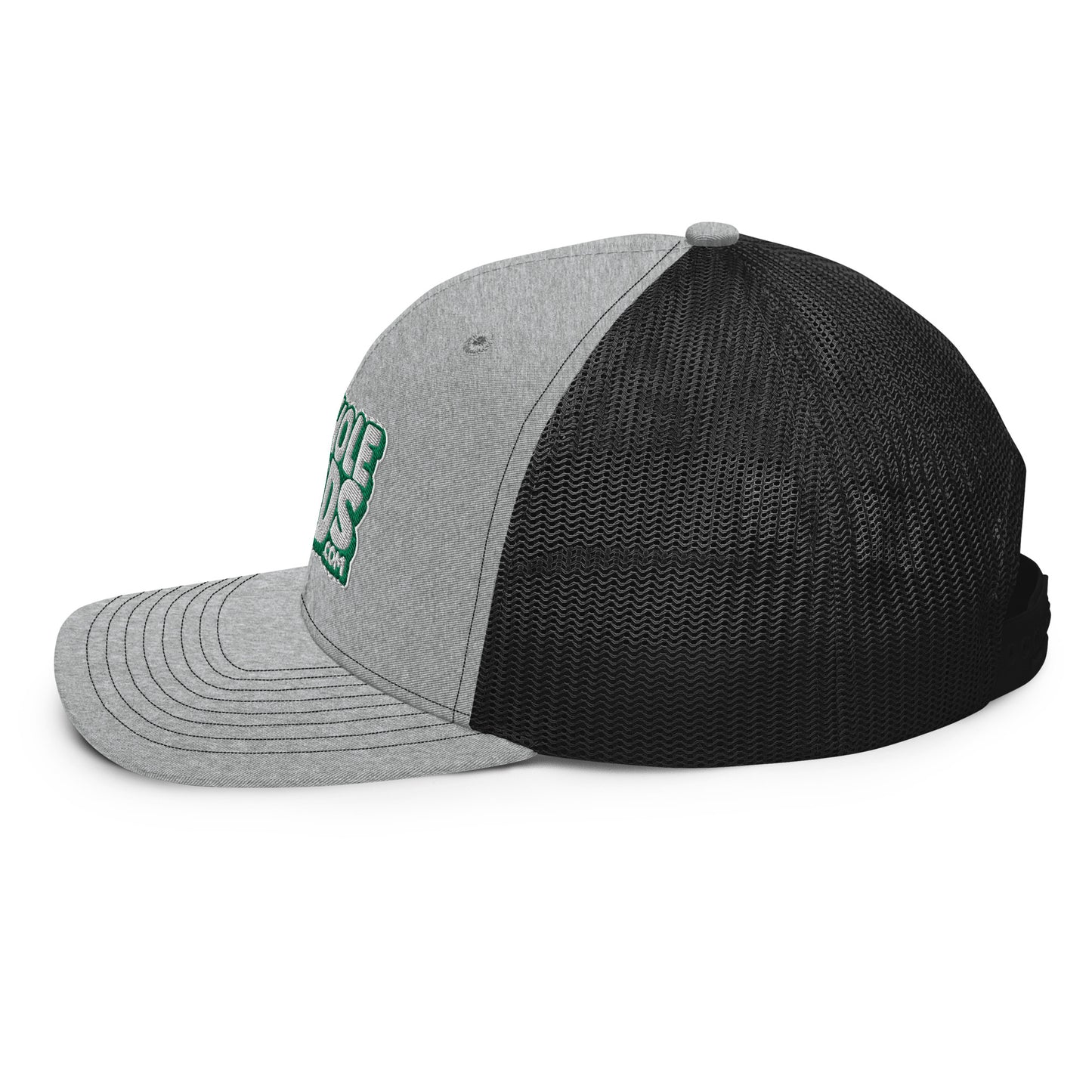 white/kelly green nerds logo Richardson 112 snapback Trucker hat