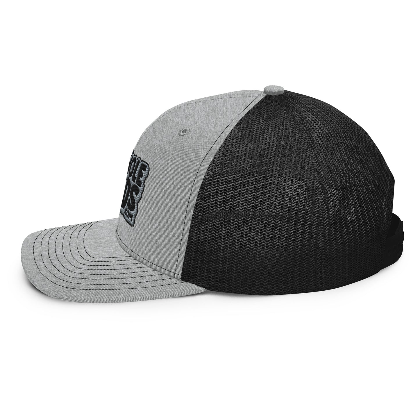 black/gray nerds logo Richardson 112 snapback Trucker hat