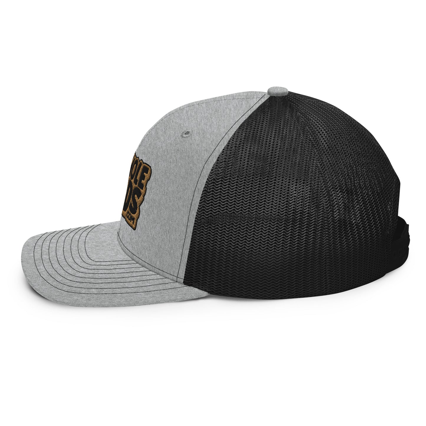 black/gold nerds logo Richardson 112 snapback Trucker hat