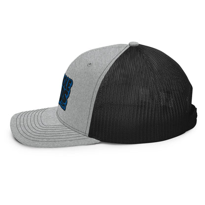 black/royal nerds logo Richardson 112 Trucker hat