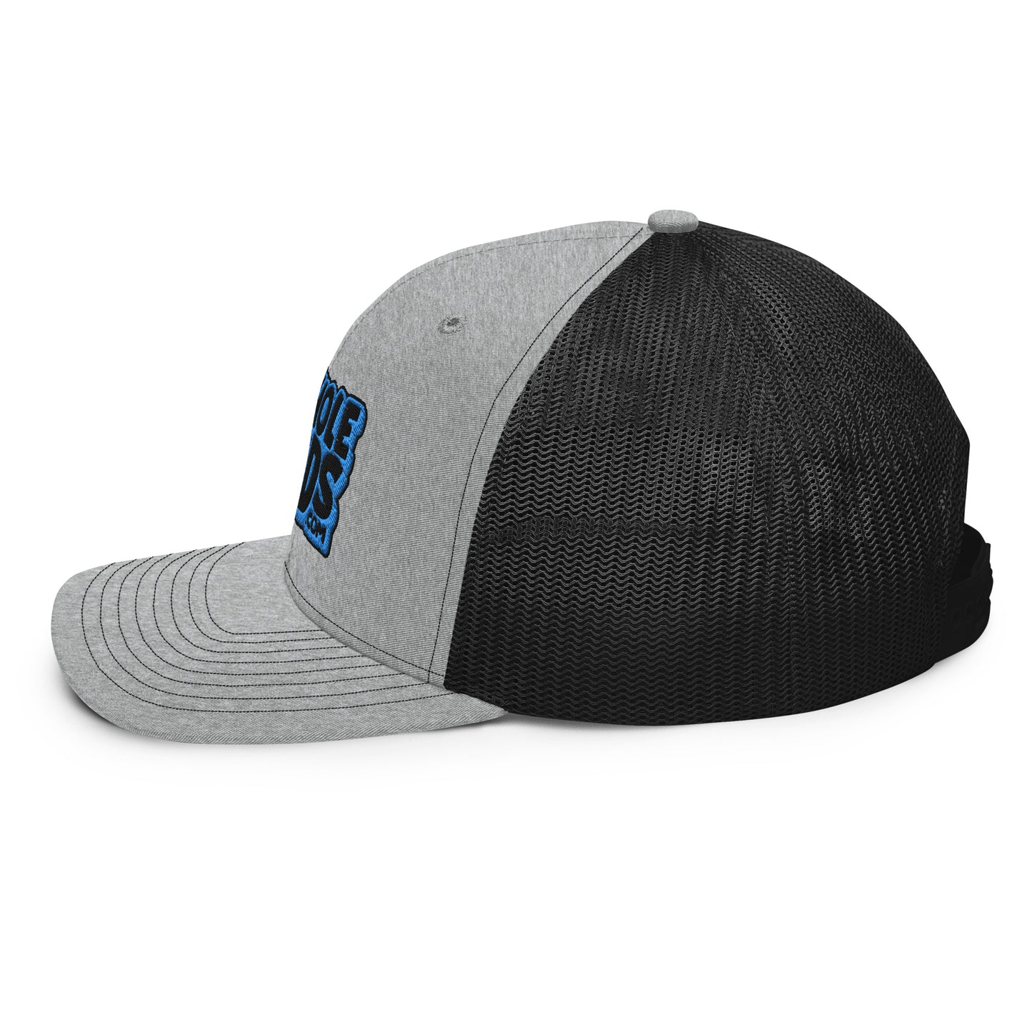 black/light blue nerds logo Richardson 112 snapback Trucker hat