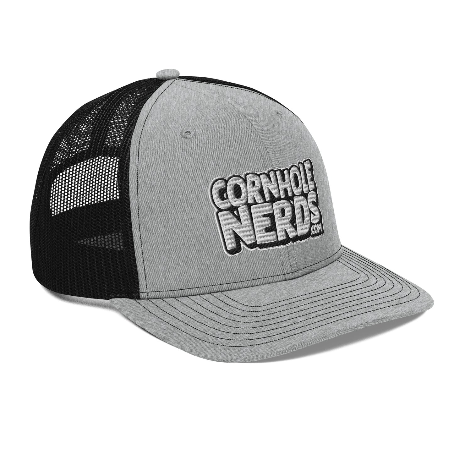 White/Black Nerds logo Richardson 112 snapback Trucker Hat