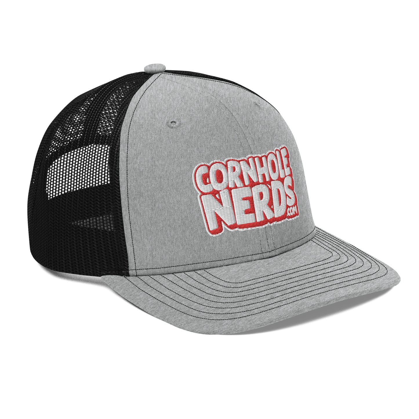 white/red nerds logo Richardson 112 snapback Trucker hat