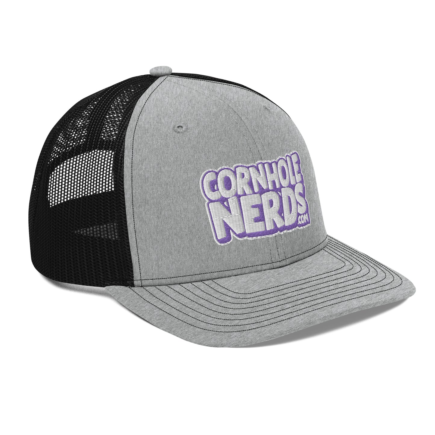 white/purple nerds logo Richardson 112 snapback Trucker hat