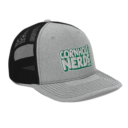 white/kelly green nerds logo Richardson 112 snapback Trucker hat