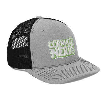 white/kiwi green nerds logo Richardson 112 snapback Trucker hat