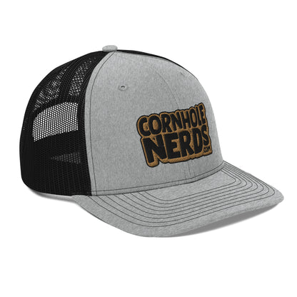 black/gold nerds logo Richardson 112 snapback Trucker hat