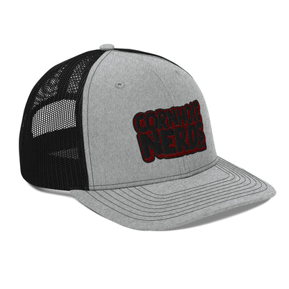 black/maroon nerds logo Richardson 112 snapback Trucker hat