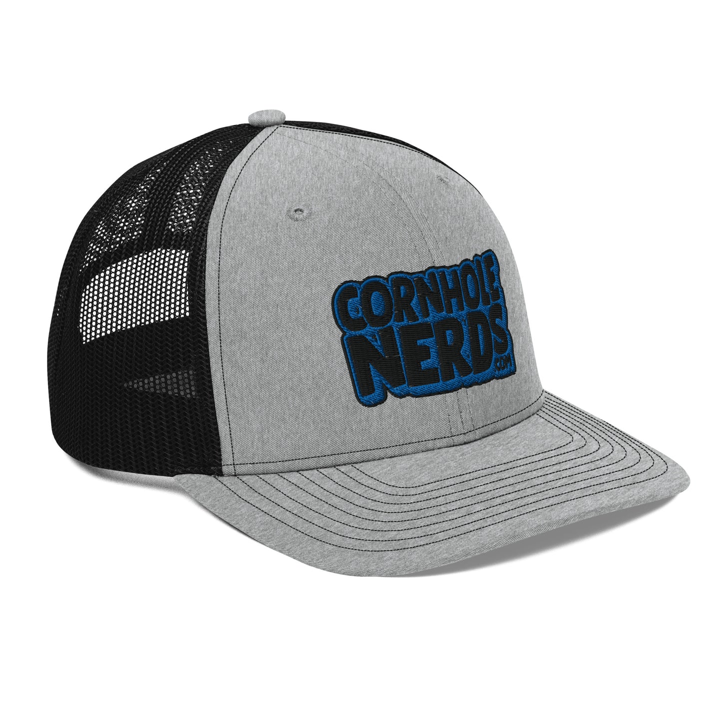 black/royal nerds logo Richardson 112 Trucker hat