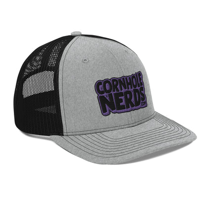 black/purple nerds logo Richardson 112 snapback Trucker hat