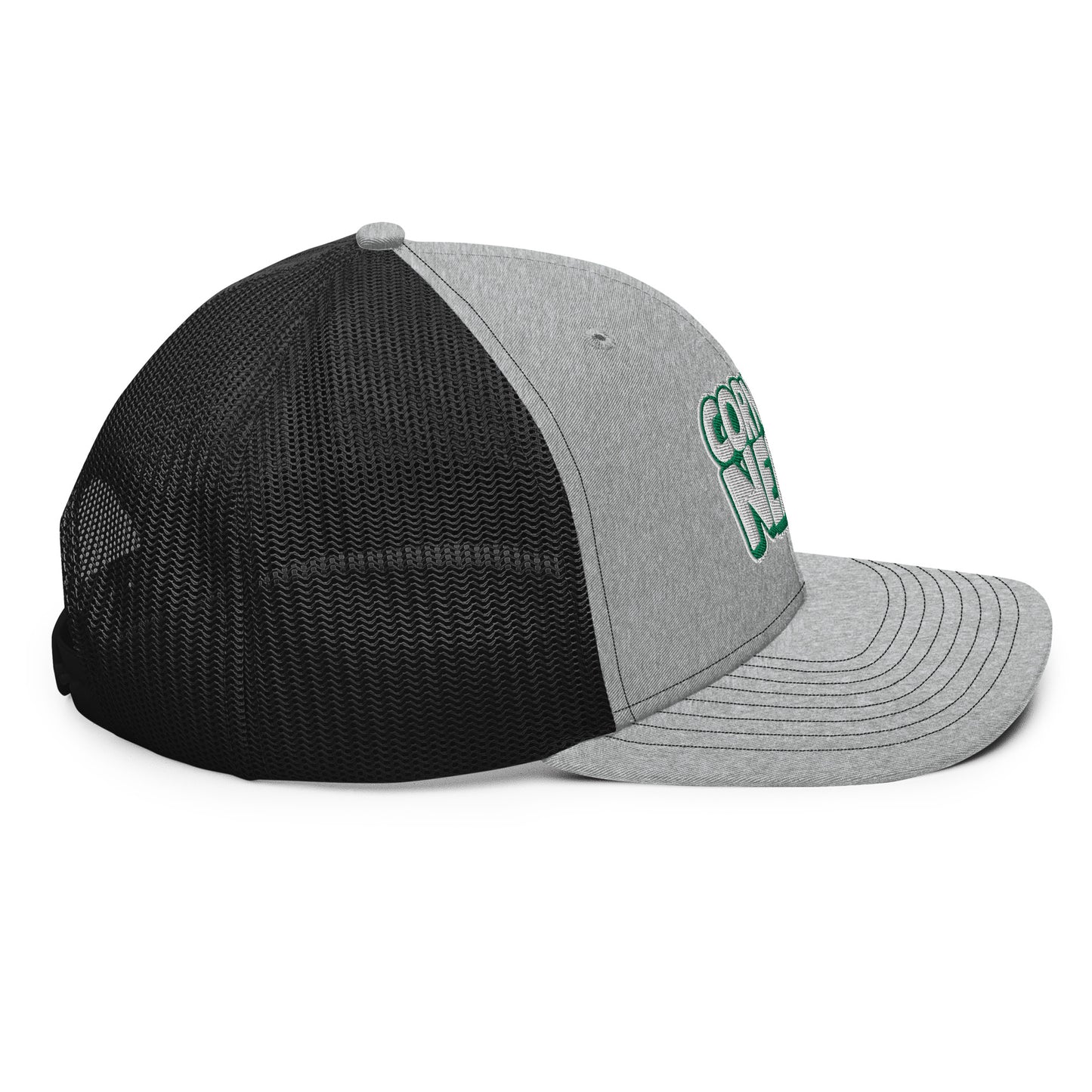 white/kelly green nerds logo Richardson 112 snapback Trucker hat