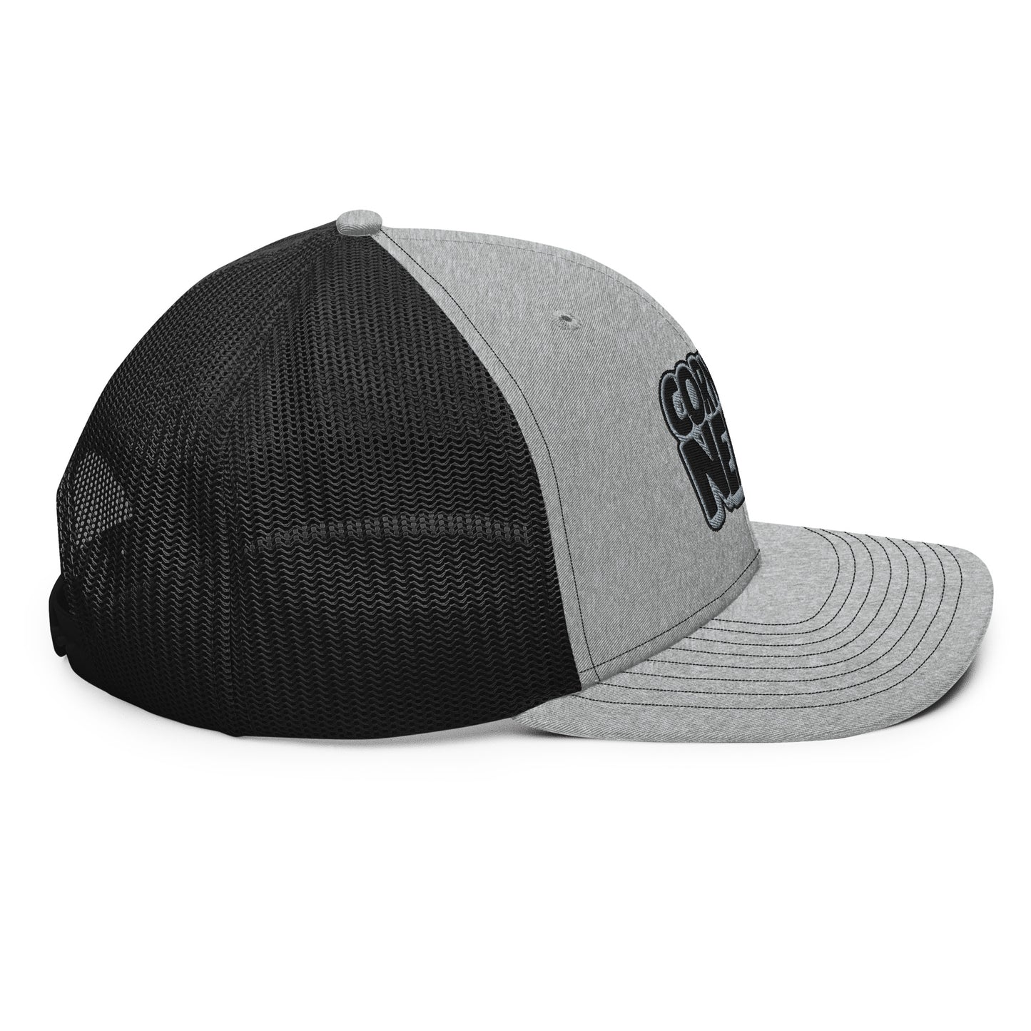 black/gray nerds logo Richardson 112 snapback Trucker hat